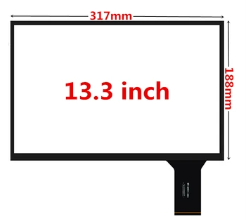 13.3 polegadas 317mm*188mm Raspberry Pi do PC da tabuleta de Toque Capacitiva da indústria do Digitador da tela de Toque do painel de Vidro do Driver USB da placa