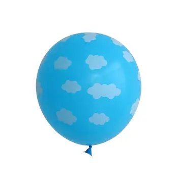 87pcs/monte de Brinquedo Partido Nuvem de Balões Garland Arco Kit para o Avião Festa de Aniversário, chá de Bebê com Nuvem de Vaca Impressão de Balões de Látex