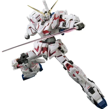 Bandai Anime Gundam Figuras de Ação Assembleia Modelo de RG 25 1/144 RX-0 Unicorn Gundam Destruir o Modo de Deformável Enfeites Decoração