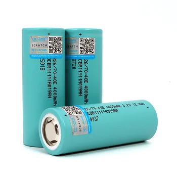 3.2 V 26700 4000mAh Bateria LiFePO4 3C Descarga Contínua Máxima 5C de Energia bateria De carro Elétrico scooter de armazenamento de Energia