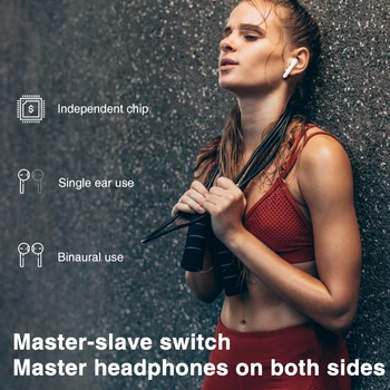 TWS 5.0 sem Fio Bluetooth Fone de ouvido Estéreo de Fones de ouvido com a cobrança de Caso para xiaomi iphone huawei Fones de ouvido do telefone de Pop-ups PK i12