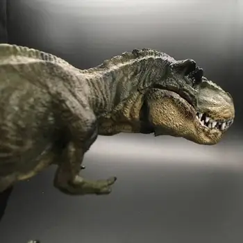 Tamanho Grande Pé De Dinossauro Figuras Realistas Olhar De Plástico Sólido Tiranossauro Rex Modelos De Boca Pode Se Mover De Dinossauros De Brinquedos