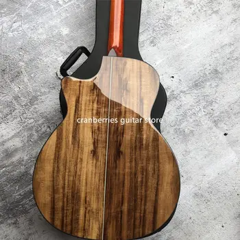 2020 mais Recentes Chaylor K24ce Sólido Koa Violão de madeira Natural da cor,de 41 polegadas K24 koa Elétrica de Corte Guitarra,frete Grátis