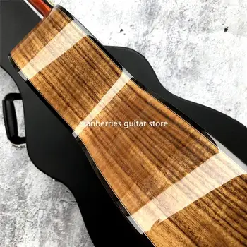 2020 mais Recentes Chaylor K24ce Sólido Koa Violão de madeira Natural da cor,de 41 polegadas K24 koa Elétrica de Corte Guitarra,frete Grátis