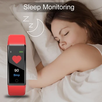 3pc de moda Inteligente Pulseira de Homens Actividade de Fitness Tracker Bluetooth Smart Relógio Monitor de frequência Cardíaca Impermeável Crianças Pulseira