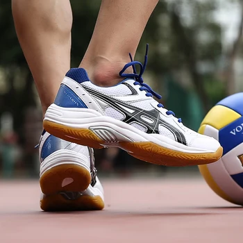 Novos Homens e Mulheres de Badminton, Voleibol, Tênis Respirável Interior Sapatos Esportivos, Leve, antiderrapante Badminton Sapatos de Desporto de 36 a 45