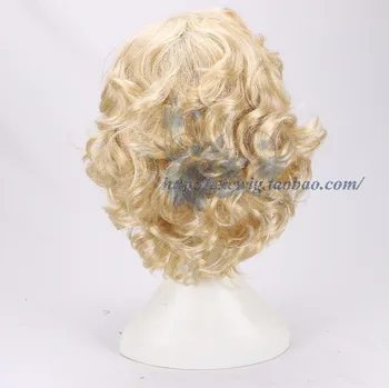 Marilyn Monroe Ouro Peruca Forever Marilyn Monroe Ouro peruca Função de Jogar o Cabelo Ondulado com líquido de cabelo