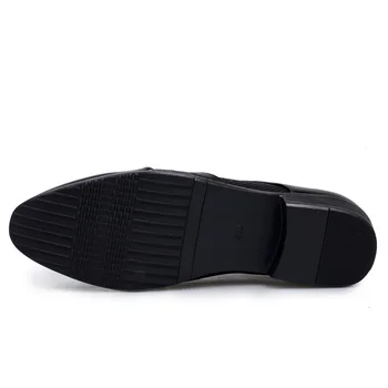 YEINSHAARS Homens Formal Sapatos de Homens Oxford de Couro Sapatos de Negócios de Moda Homens Sapatos de Pontas de Casamento Sapatos de Tamanho Grande 38-48
