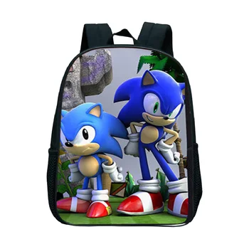 Vendas quentes do Sonic Saco de Escola Anime Sonic Impressão 3D mochila Meninos Menina crianças Estudante Mochila Livro Mochia