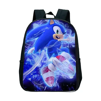 Vendas quentes do Sonic Saco de Escola Anime Sonic Impressão 3D mochila Meninos Menina crianças Estudante Mochila Livro Mochia