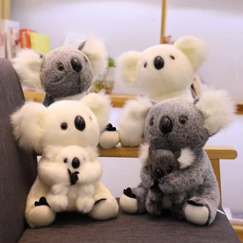 13-28cm Kawaii Simulação Koala Brinquedos de Pelúcia Australiano Coala de Pelúcia Macia Animal Boneca Crianças de Meninas Bebê Lindo Presente de Natal