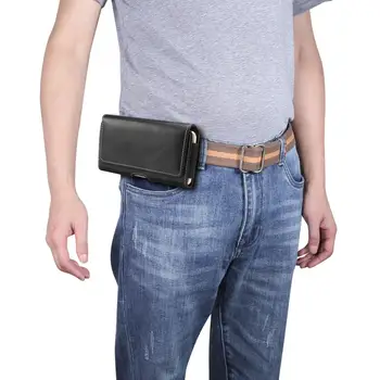 O Saco da cintura Universal de Telefone Bolsa Para Samsung S9 S10 S20 A51 A71 A50 A70 Clip de Cinto Estojo Capa de Couro Pu Para o iPhone Xiaomi Caso