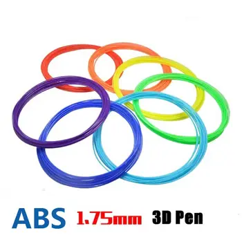26 de cores (10 metros por cor) 1,75 mm ABS material de impressão 3D especial de filamentos para 3D caneta 3D suprimentos da impressora cores aleatórias