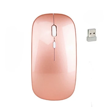 2.4 Ghz Wireless Mouse Mouse sem Fio Recarregável Carregamento Silencioso Mouse USB Receber 500mAh Ergonomia Mouse Óptico