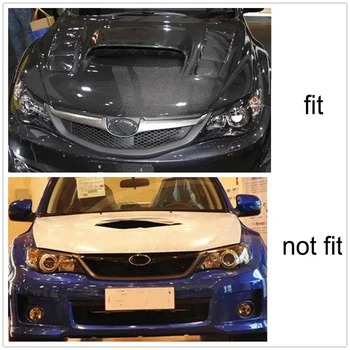 Real de Fibra de Carbono, pára-choque Dianteiro, Grade Grade para o período de 2008-2010 Subaru Impreza WRX STi