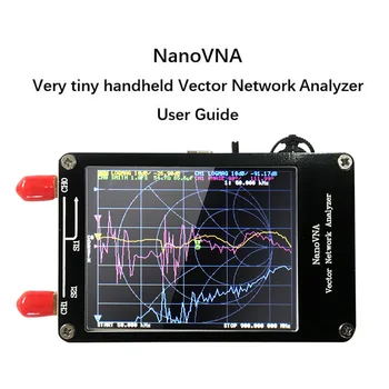 Novo 2.8 polegadas LCD NanoVNA-H HF VHF UHF NanoVNA 50K-900M Analisador Vetorial de Rede Antena com Analisador de Bateria Caso