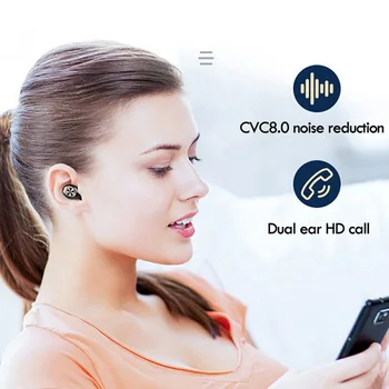 Bluetooth 5.0 Fones De Ouvido Com Cancelamento De Ruído Fones De Ouvido Sem Fio Esportes Bluetooth Fone De Ouvido Fones De Ouvido Fones De Ouvido Sem Fio Com Microfone