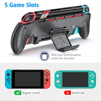 OIVO pega o Caso do Kit para Nintendo Switch de Console 4 em 1 Apertos de Mão Jogo de Ergonomia Protetora JoyCon Aperto de Acessórios