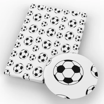 David acessórios 50*145 cm de Futebol Impresso Patchwork Impresso Algodão Tecido para Tecido Crianças de obra de Bordador DIY ,c11060