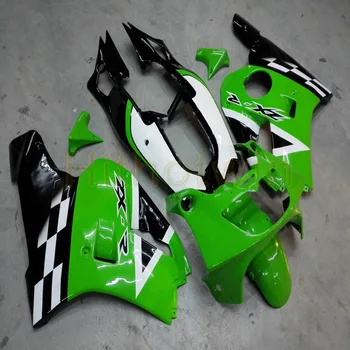 Parafusos+Personalizado verde ABS motocicleta casco ZXR400 1991 1992 1993 1994 1995 1996 para Carenagens