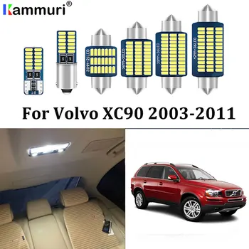 18Pcs Nenhum Erro Carro Branco Interior do DIODO emissor de Luz da Lâmpada do Pacote Kit de atualização para 2003-2011 Volvo XC90 Interior do DIODO emissor de Luz 12V