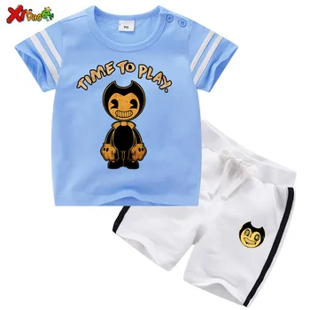Crianças roupas de Verão, Roupas infantis Tlm-shirts Crianças T-Shirt de Manga Curta Meninos da Criança Esportes Define o 2Pcs de Meninas Bebê se adapte