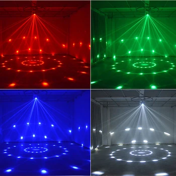 2020 mais recentes 4in1 efeito de luz laser DMX512 borboleta festa de luzes dj Strobe luz Discoteca fase do feixe de laser iluminação