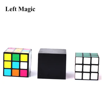 Triplo Diko Cubo Mágico Adereços Cubo Mágico Ilusão Mágica De Desaparecer Brinquedos Truques G8018
