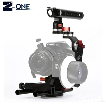 15mm Vara de Equipamento de Câmera de Vídeo Gaiola Kit + Alça Superior Grip para Sony A9 A7II A7RII A7SII A6300 A6500/GH4/EOS M5