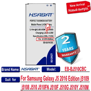HSABAT 5950mAh EB-BJ510CBC da Bateria para Samsung Galaxy J5 2016 Edição j5109 j5108 J510 J510 J510FN J510F J510G J510Y J510M