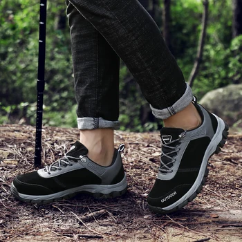 Homens NOVOS sapatos de tênis casual masculino exterior sapatos de camurça de Vaca Calçado antiderrapante durabrasion de borracha Respirável sapatos tamanho 39-49