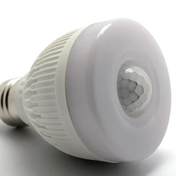 Acrílico sensor lâmpada de Luz de E27 LED 220V Noite Lâmpada de PIR, Sensor de Movimento Infravermelho de Detecção de DIODO emissor de Luz, Lâmpada da Noite as Luzes de Teto