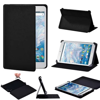 Tablet Case para o Acer Iconia Um 7 B1-730 750 760 770 780 790 Couro Smart Ficar Puros Capa Preta para 7 Polegadas