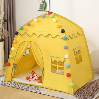 Brinquedo do bebê Tenda Para Crianças Brincar das Crianças da Casa da Tenda Dobrável Princesa Castelo de Aniversário, Presente de Natal Para as Meninas da Casa para crianças