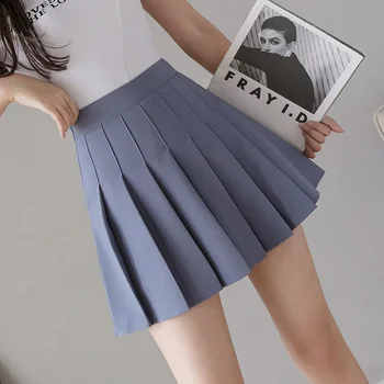 Plus size saia plissada mulheres Anti-rugas estilo coreano de verão, saias curtas plissadas mini-coreano moda saia kawaii mini branco