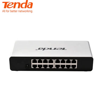 Tenda S16 16-Port Desktop Switch Ethernet, 10/100Mbps de Auto-Negociação Portas RJ45, Auto MDI/MDIX