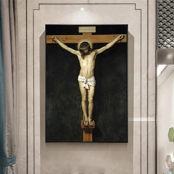 Cristo Crucificado Famosa Tela Reproduções De Pinturas Na Parede Cristã Arte De Parede De Lona Imprime Jesus Parede Imagens Cuadros