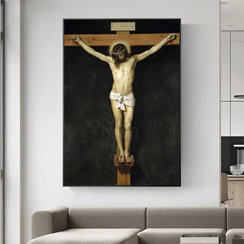 Cristo Crucificado Famosa Tela Reproduções De Pinturas Na Parede Cristã Arte De Parede De Lona Imprime Jesus Parede Imagens Cuadros