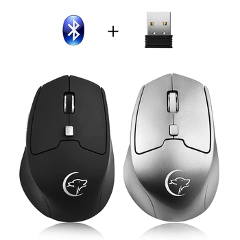 QUENTE-YWYT G823 Bluetooth 4.0 + 2,4 G Mouse Duplo Modo de Carregamento Portátil