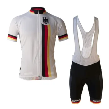 O time pro Deutschland alemanha bandeira de ciclismo jersey conjunto de verão de corridas de vestuário bike de BTT estrada Ropa Ciclismo Bicicleta maillot