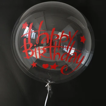 10/18/20/24/36 Polegadas Hélio Bobo Balões Transparentes de PVC Balão de Festa de Aniversário, Decoração de Balões de Ar Decoração do Casamento Favores