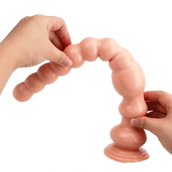 VATINE Com ventosa Plug anal Masturbação Brinquedos Sexuais Para a Mulher E Homens Grandes Vibrador Prostata de Massagem no Ânus Quintal Esferas