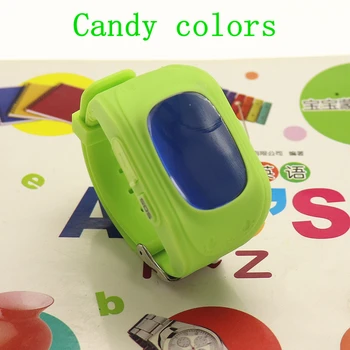 Crianças GPS Tracker Relógios Q50 Candy Colors SOS Chamada de Localização GPS OLED de Emergência Anti Perdido Bracelete Pulseira do Bebê Relógio Q50