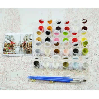 Borboleta Multicolorida Animal DIY Pintura Digital Por Números Arte de Parede Moderna Tela de Pintura Dom Único de Decoração de Casa de 40x50cm