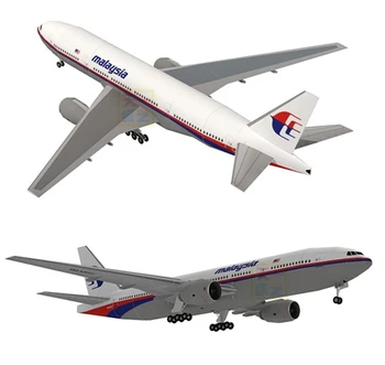 3D em Papel Modelo a Malaysia Airlines MH370 Avião Boeing Avião DIY Brinquedo Artesanal Ornamentos