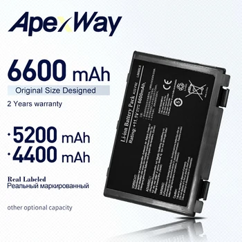 ApexWay laptop Bateria Para Asus A32-F52 A32-F82 A32 F82 K40 K40in K50 K50in k50ij K50ab K42j K51 K60 K61 K70 P81 X5A X5E X70 X8A