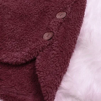 Nova Mistura de Lã de Moda parkas Mulheres Botão do Casaco Frouxo de Inverno Outwear Jaqueta Casual Grosso com Capuz Camisola do Pulôver Feminino