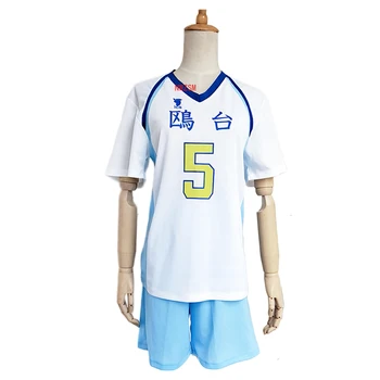 Haikyuu!! Korai Hoshiumi Uniforme Escolar T-shirt, Calções de Cosplay Traje Haikiyu seleção brasileira de volei camisa da seleção Sportswear