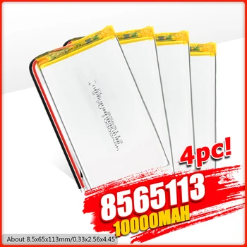 POSTHUMAN 3,7 V 10000mAh Bateria de Lipo 8565113 Com o PCM Para Tablet DVD GPS do Dispositivo Médico PDA-falante Bluetooth, Câmera Digital