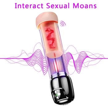 Vibrador de Brinquedos Sexuais para os Homens de Alargamento de Pênis Bomba de Vácuo Vagina Artificial Sexy Masturbação Legal Adultos Brinquedos Buceta Bomba de Sex Shop